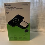 Belkin Boostcharge Pro 2-IN-1 Magnetic Charging Travel Pad 15W QI2 New. Fixed Price $45.99.