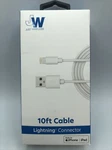 Just Wireless 10FT 8 Pin Apple Charging Cable. Fixed Price $8.99.