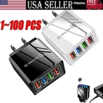 4 Port Fast Quick Qc 3.0 Usb Hub Wall Home Charger Power Adapter Lot. Fixed Price $197.32.