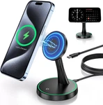 15W Magnetic Wireless Charger Stand Fast Led For Phone Watch Earbuds. Fixed Price $18.95.