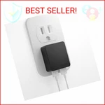Nekmit Dual Port Ultra Thin Flat Usb Wall Charger With Smart Ic, Black. Fixed Price $22.22.