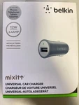 Belkin Mixit Universal Car Charger Metallic Silver- 12W(2.4MP). Fixed Price $12.95.