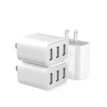 Usb Wall Charger, Pack 3-PORT Block Adapter Charging C.... Fixed Price $14.09.