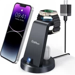 Dumterr 3 1 Fast Charging Station Dock For Multiple Devices G628 - Black. Fixed Price $21.63.