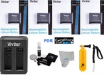 4X Battery For Gopro Black Silver/ Dual Charger AHDBT-401+ Floater. Fixed Price $86.65.