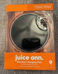 New Onn Juice Wireless 7.5W/10W Qi-enabled Charging Pad Sleek Black. Fixed Price $13.95.
