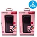 Mycharge Go Bigger Portable Charger 10000MAH 2 Pack New. Fixed Price $25.00.
