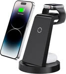 3 Charging Station For Iphone, Wireless Charger 17 16E Black. Fixed Price $26.17.