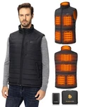 Men Heated Vest With Battery Pack Included 16000MAH 7.4V, Warming. Fixed Price $121.68.