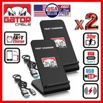 2X Wireless Charger Stand Pad 30W Fast For Samsung Iphone Universal. Fixed Price $24.99.