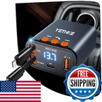 Bluetooth Car Adapter With Retractable Charger Upgrade 5.4 Fm Transm. Fixed Price $35.85.