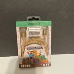 Minecraft Powertek Usb-a To Lightning 6FT Steve Charger Cord Fast Mfi Certified. Fixed Price $7.49.