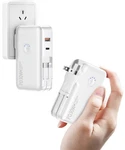 Qisa Portable Charger, Power Bank, 16000MAH Built-in Ac Wall White. Fixed Price $65.29.