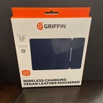 Griffin Vegan Leather Wireless Charging Mousepad Navy Blue Jd. Fixed Price $5.00.