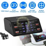 8 Port 100W Wireless Multi Usb-c Pd QC3.0 Fast Charger Phone Charging Station. Fixed Price $31.49.