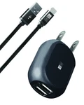 Case Logic Dual Usb 2.1 Amp 12 Watt Wall Charger, Black. Fixed Price $5.99.