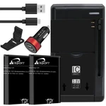 Spare 2X1900MAH Battery Car Charger Cable Bracket F Kyocera Duraxv Extreme E4810. Fixed Price $52.48.