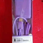 Wirelessgear 10FT Usb-c To Usb-a Cable Dual Wall Charger Purple 2.1A. Fixed Price $5.55.