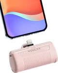 Kuulaa Portable Phone Charger, Small Power Bank 4500MAH Mini Pink. Fixed Price $16.99.