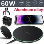 For Samsung S26 S25 Ultra Z Fold 7 60W Alloy Fast Led Wireless Charger Pad Mat. Fixed Price $18.99.