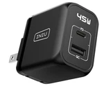 Usb Charger, Iniu 2-PORT 45W Super Fast Type C, Mini Foldable Pd Pps. Fixed Price $17.00.