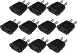 Europe To Usa Power Jack Wall Plug Converter Travel 10 Pack. Fixed Price $14.79.