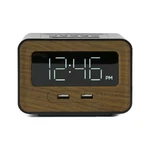Dual Ports Usb Charging Station Black With Digital Display Alarm Clock And Bu. Fixed Price $95.58.