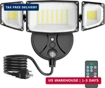 Imaihom 100W Dusk To Dawn Outdoor Lighting, 10000LM Plug Flood Lights With Re. Fixed Price $58.48.