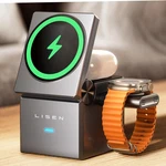 Lisen QI2 Magsafe Charger Stand 3 1 Charging Station For Apple Iphone. Fixed Price $85.35.