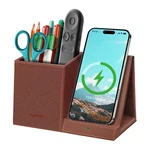 Topmade Wireless Charger With Pen Holder, Multifunctional Desktop Organizer A.... Fixed Price $51.90.