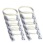 Faoyliye T5 T8 Tube Connector Cords, 3-PIN Extension Power 50CM/1.6FT, White. Fixed Price $16.10.