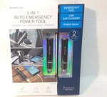 Winplus 3-IN-1 Auto Emergency Power Tool + Usb Car Charger Bank Box. Fixed Price $39.99.