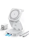 5-IN-1 Wireless Charger For Magsafe, Portable Travel Charging Station, 15W Ma.... Fixed Price $59.99.