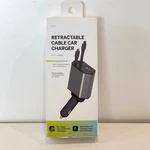 Zsou 4-IN-1 Retractable Car Charger Usb-c Fast Speed Cables Dual Max Output. Fixed Price $16.97.