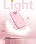 Miisso Ultra Slim 10000MAH Power Bank Built-in Cables & Ac Wall Plug Pocket Size. Fixed Price $34.99.