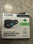 Incipio Hight Speed 2.4 Amp Car Charger For Iphone W/ Connector *new*. Fixed Price $12.00.