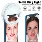 Selfie Portable Led Ring Fill Light Camera Flash For Cell Phone Usb Rechargable. Fixed Price $9.99.