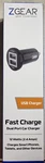 Zgear Maximized Usb Charger Dual Port Car 12 Watts 2.4 Amps. Fixed Price $8.00.