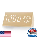 Jall Digital Alarm Clock Wooden Electronic Led Time Display 3 Settings. Fixed Price $36.93.