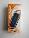 Solio Hybrid Portable H1000 Solar Charger Built-in Carabiner Neon Orange. Fixed Price $19.00.