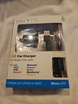 Just Wireless Micro Usb To Home Charger 5FT Tangle Free Cable Black. Fixed Price $8.99.