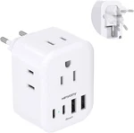 European Travel Plug Adapter Foldable International Power Type C. Fixed Price $8.90.