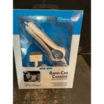 Naztech Phantom Rapid Car Charger For Apple Iphone Ipod 30-PIN Glossy White Led. Fixed Price $8.00.