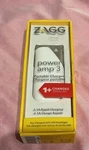 Zagg Power Amp Portable Battery/charger/led Flashlight 3000MAH, White/silver. Fixed Price $10.99.