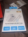 Anker 323 32W Wall Charger With 6FT Usb-c Cable, Fast Charge, White, B2326J21-1. Fixed Price $15.97.