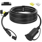 Sccke 12-24V 12FT 14AWG Sae To Female Cigarette Lighter Socket Cable, Black. Fixed Price $20.14.