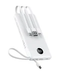 Veektomx Portable Charger Built-in Cables, 10000MAH, White. Fixed Price $36.43.