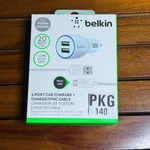 Belkin 20W 2-PORT Car Charger + Micro Usb Cable PKG140. Fixed Price $9.99.