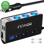 7 In Cigarette Lighter Splitter 180W Quick 3.0 4 Usb Ports Car Charger. Fixed Price $17.99.