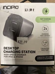 Incipio Dual Desktop Usb 2.4A High Speed Charging Station. Fixed Price $13.99.